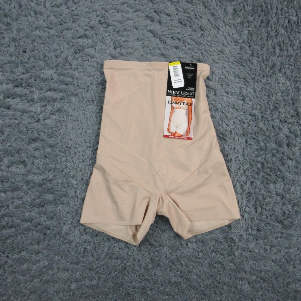 Miraclesuit Shaping Bottom Womens M Beige Extra Firm Control Shapewear NWT